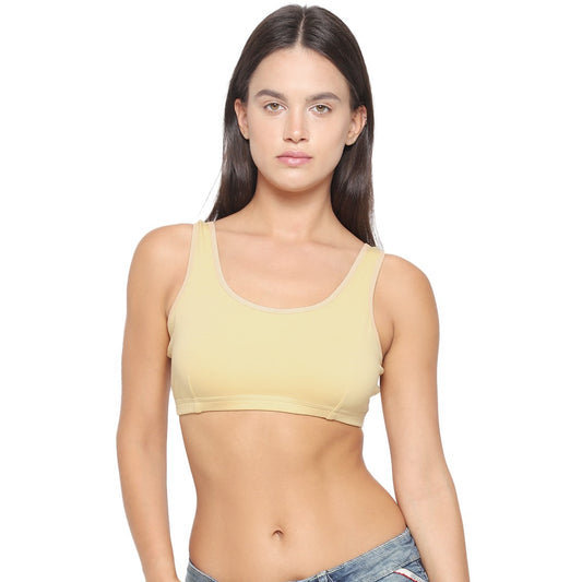 YUCI Girls Sports Bra - Skin