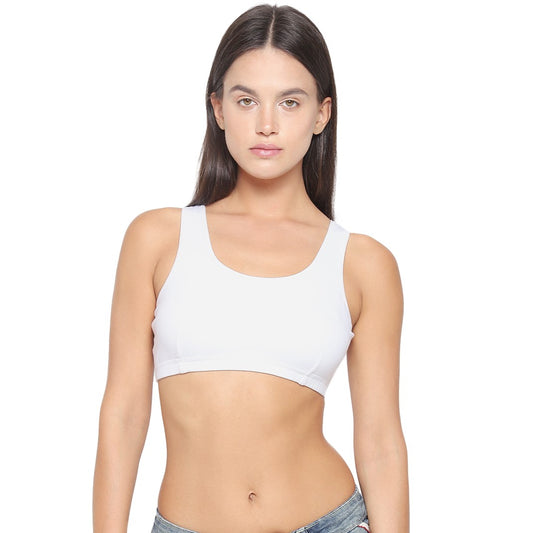 YUCI Girls Sports Bra - White